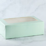 Mint Cupcake Box for 6
