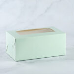 Mint Cupcake Box for 2