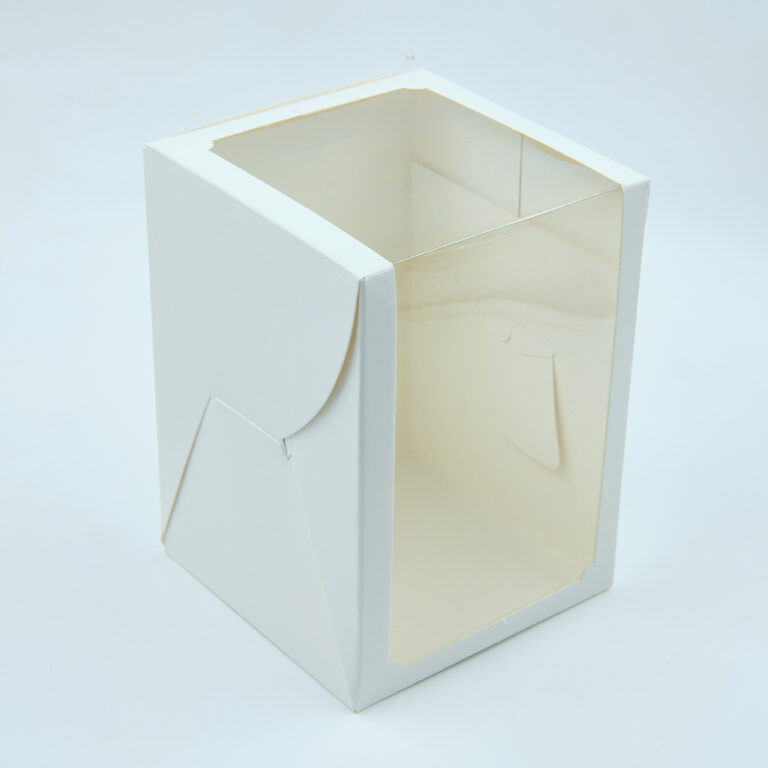 5x5x7" Mini Cake Box Tall White Skook Pack
