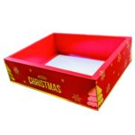 Gold Foiled Red Christmas Hamper Box