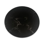 8” Round Black Marble